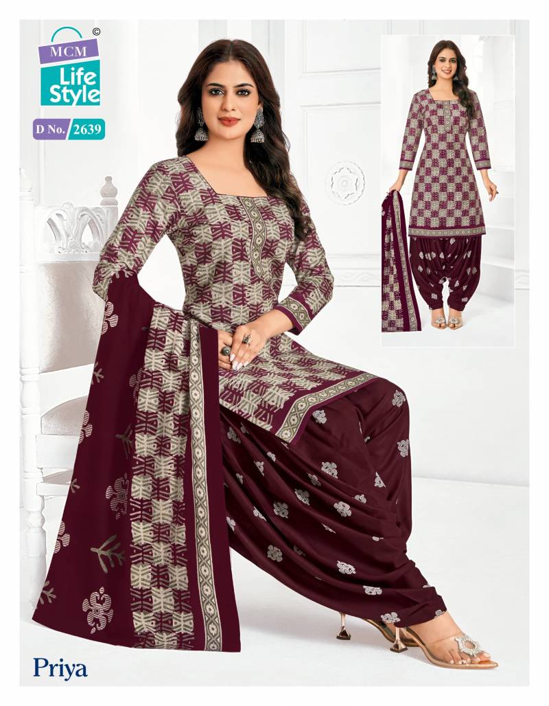 Priya Patiyala Special Vol 26 By Mcm Cotton Dress Material Wholesalers In Delhi