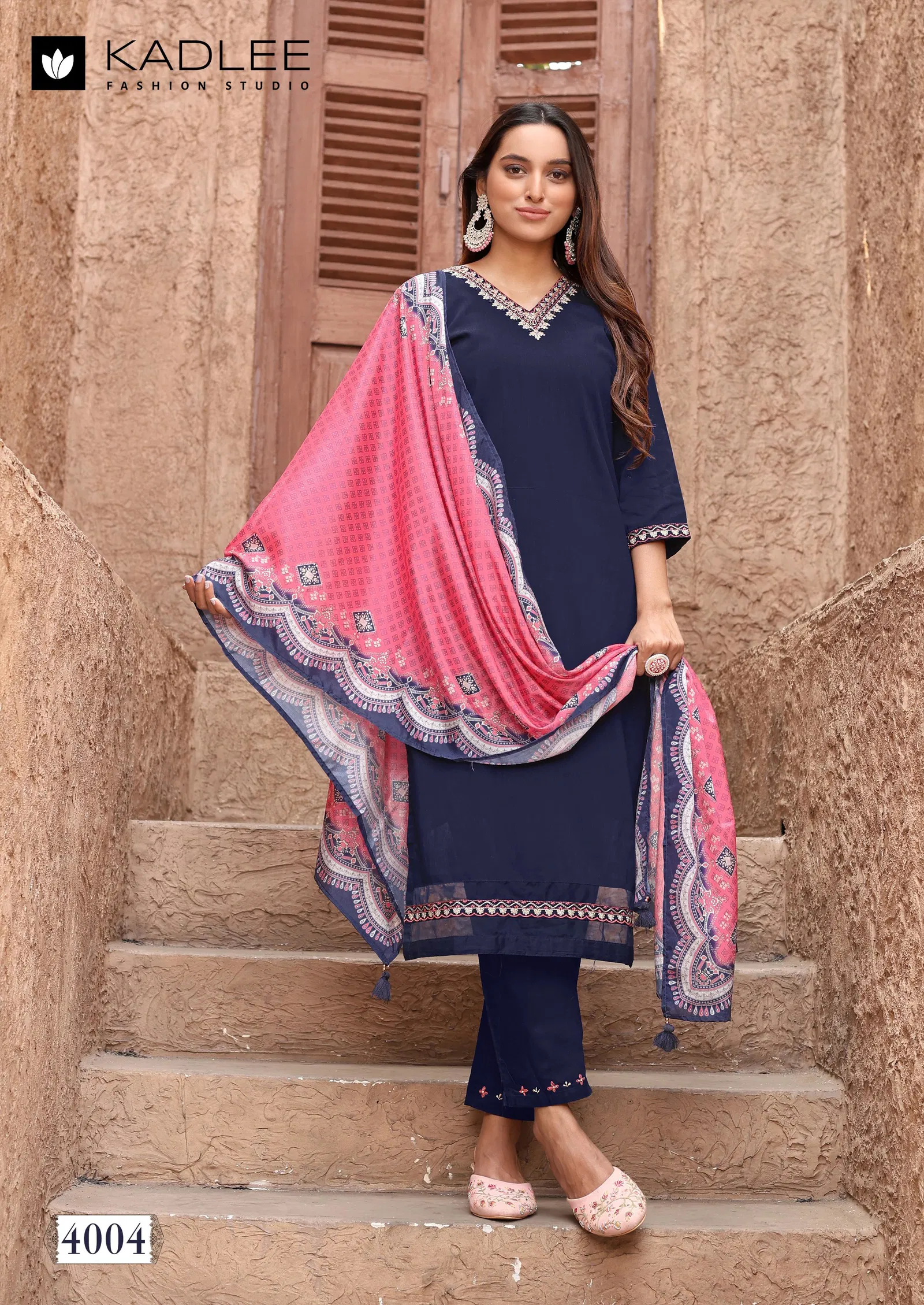 Nakashi By Kadlee Cotton Kurti With Bottom Dupatta Wholesalers In Delhi