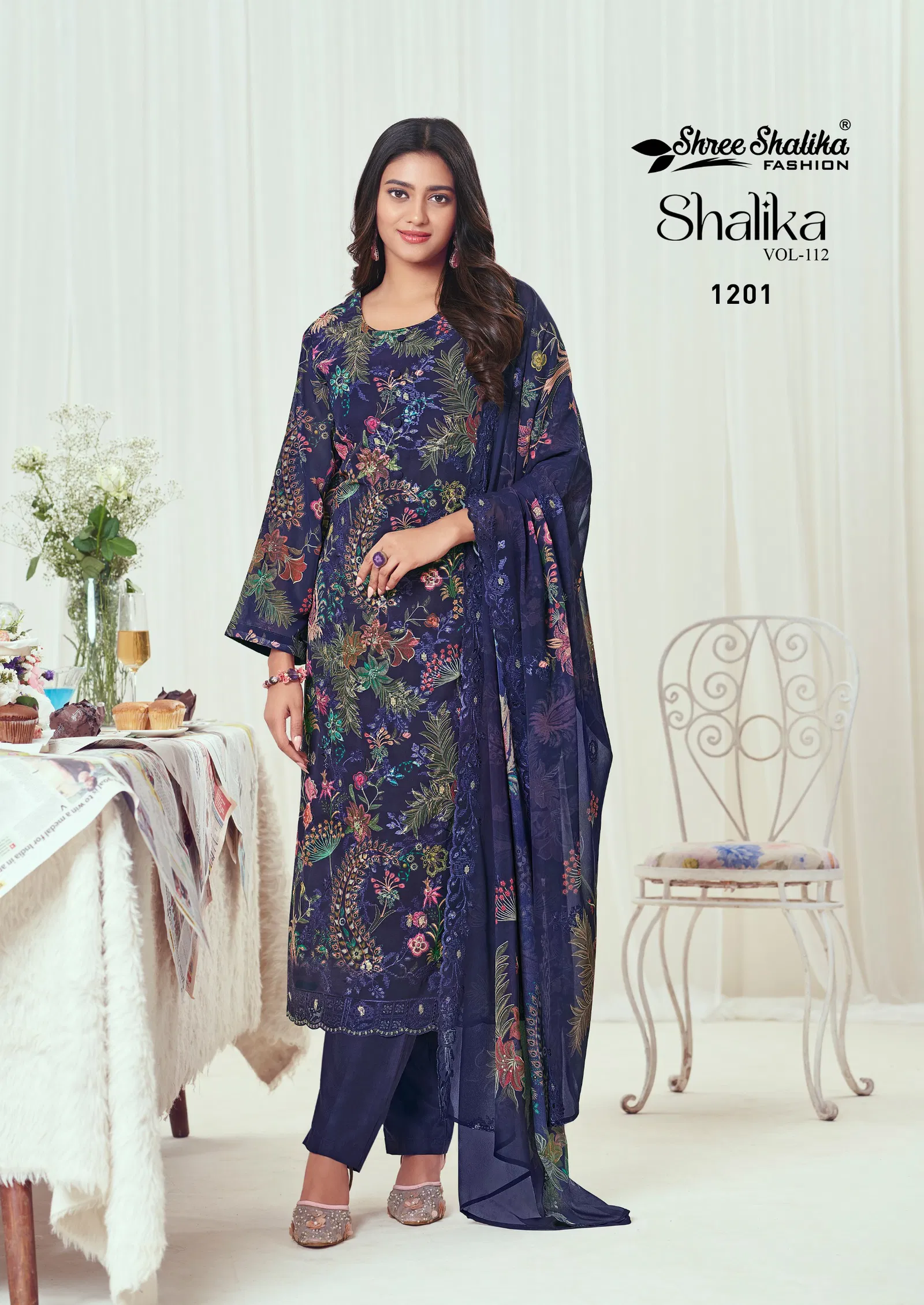 Shree Shalika Vol 112 Georgette Printed Salwar Suits Surat Wholesale Market