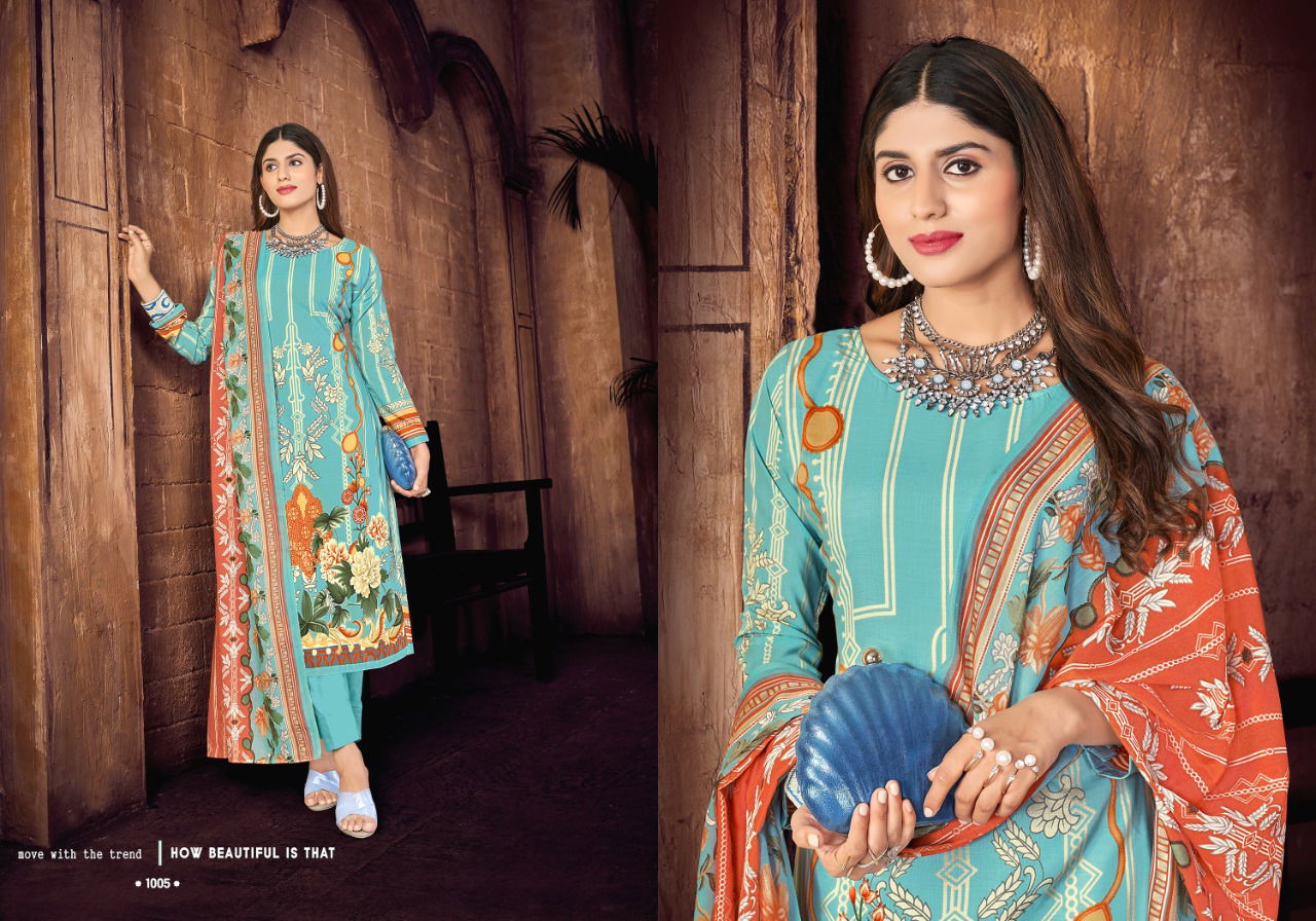 Fabulous Elaf New Fancy Casual Wear Cotton Printed Pakistani Dress Collection 