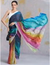 Sf Mosaic Japan Satin Mosaic Designer Printed Saree Wholesalers In Surat