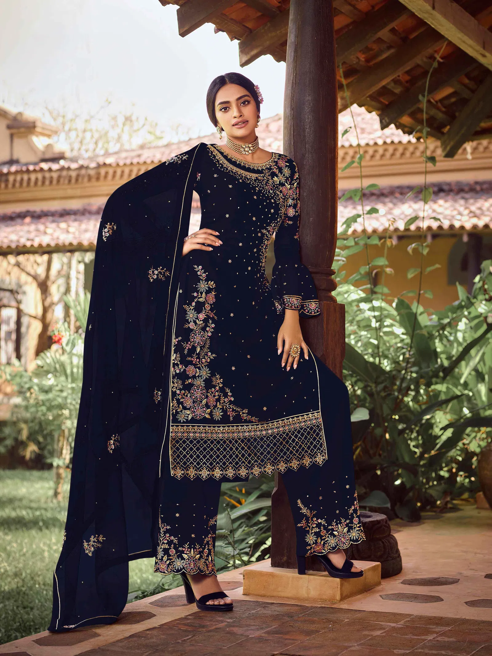 Navya 22985 Georgette with Embroidery Sequence work Festive Wear Designer Salwar Kameez
