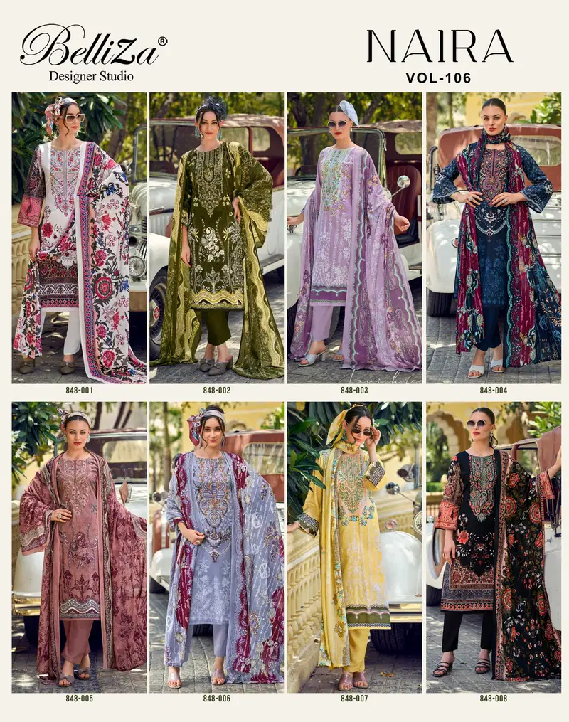 Naira Vol 106 By Belliza Cotton Printed Dress Material Orders In India