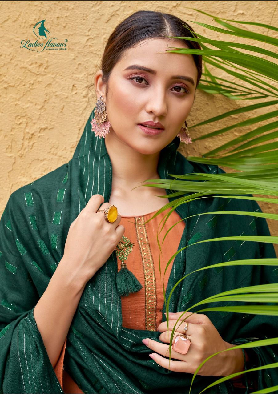 Ladies Flavour Ruhana 2 Festive Wear Rayon With Embroidery And Khatli Work Salwar Kameez Collection