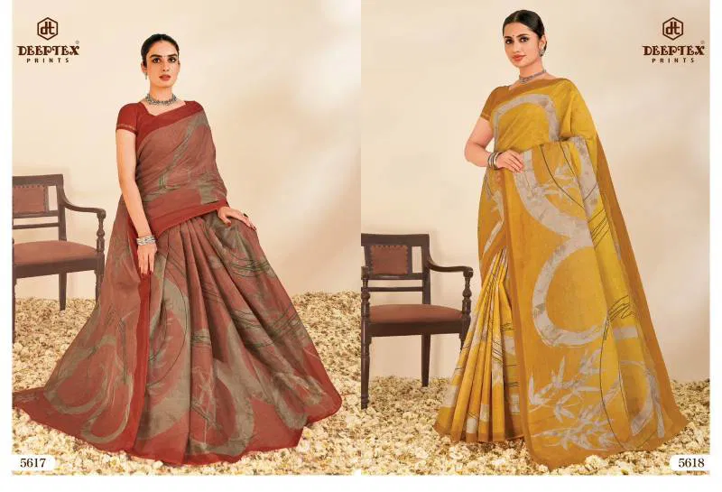 Mother India Vol 56 By Deeptex Printed Cotton Daily Wear Saree Wholesale Online