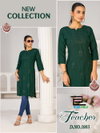 Teacher By Blue Hills Rayon Sequence Embroidered Kurti Wholesale Price In Surat