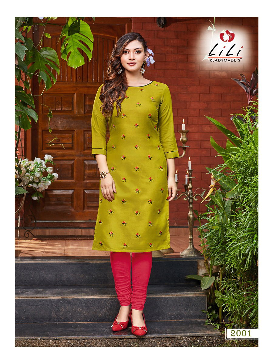 Lili Ayesha Latest Designer Casual Wear Slab Cotton Kurtis Collection

