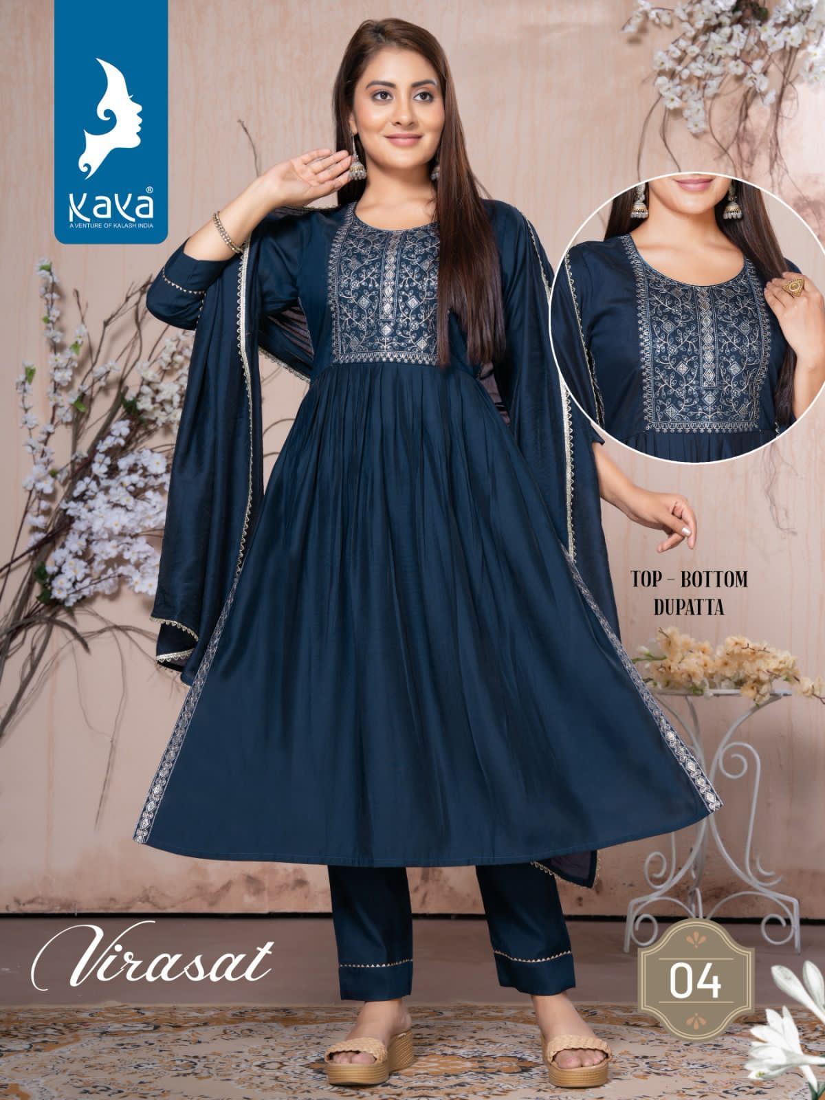 Virasat By Kaya 01 To 06 Ladies kurti wholesale market in Surat
