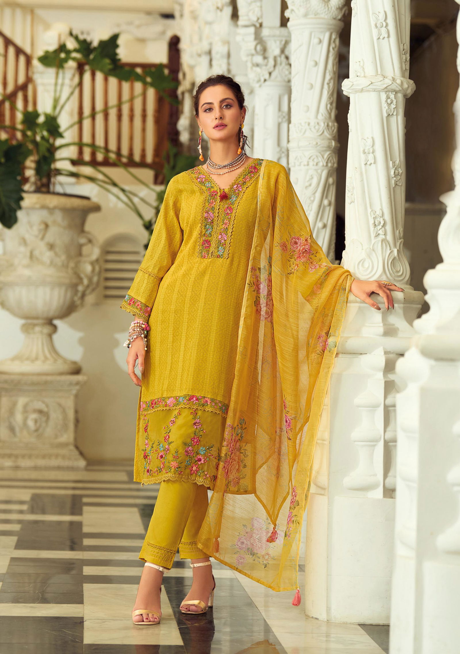 Summer Trends Vol 2 By Lady Leela Cotton Kurti With Bottom Dupatta Exporters In India