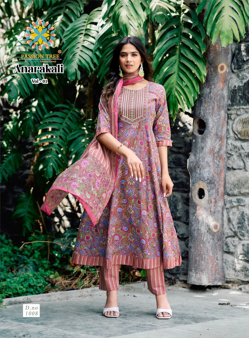 Anarkali Vol 1 By Passion Tree Cotton Printed Readymade Suits Orders In India