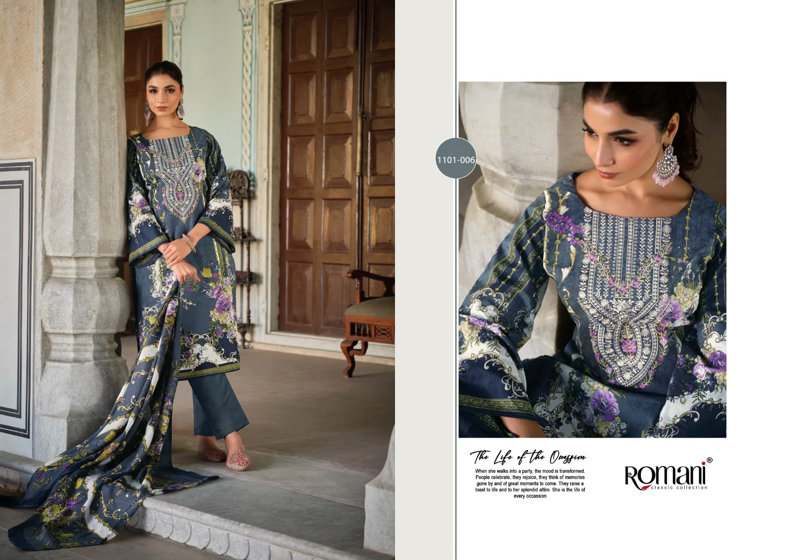 Aarzu Vol 17 By Romani Soft Cotton Printed Dress Material Orders In India