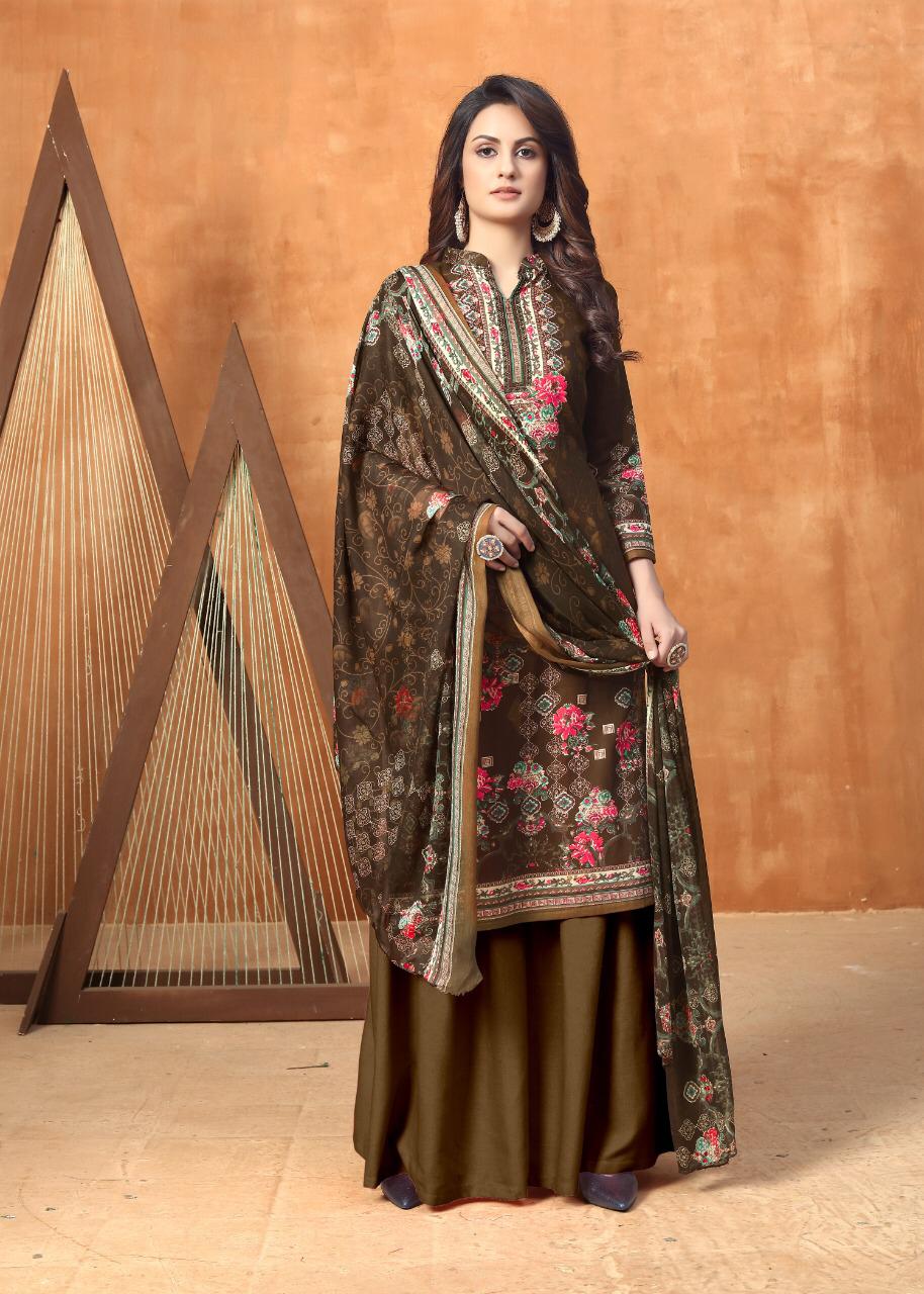 Anita Kesariya Noor Latest fancy Regular Wear Pure Cambric Digital Printed Designer Dress Material Collection