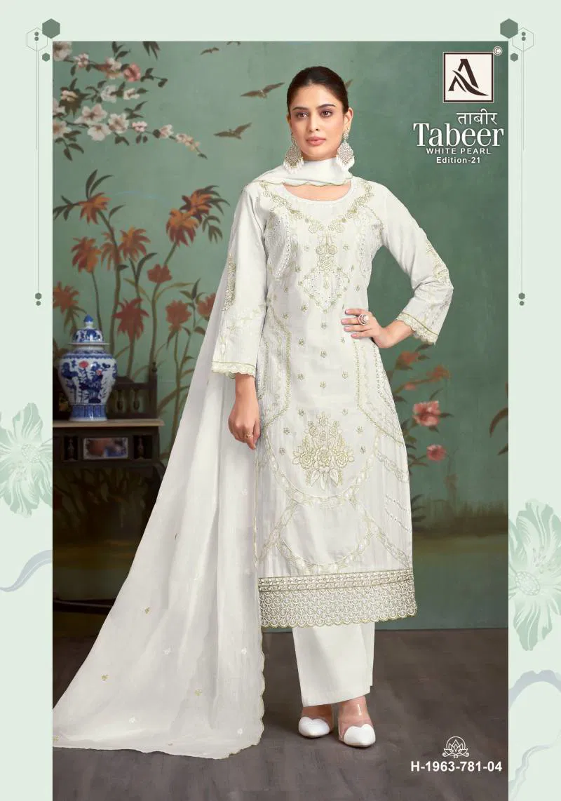 Tabeer Edition 21 By Alok Cambric Lawn Dress Material Wholesale In India