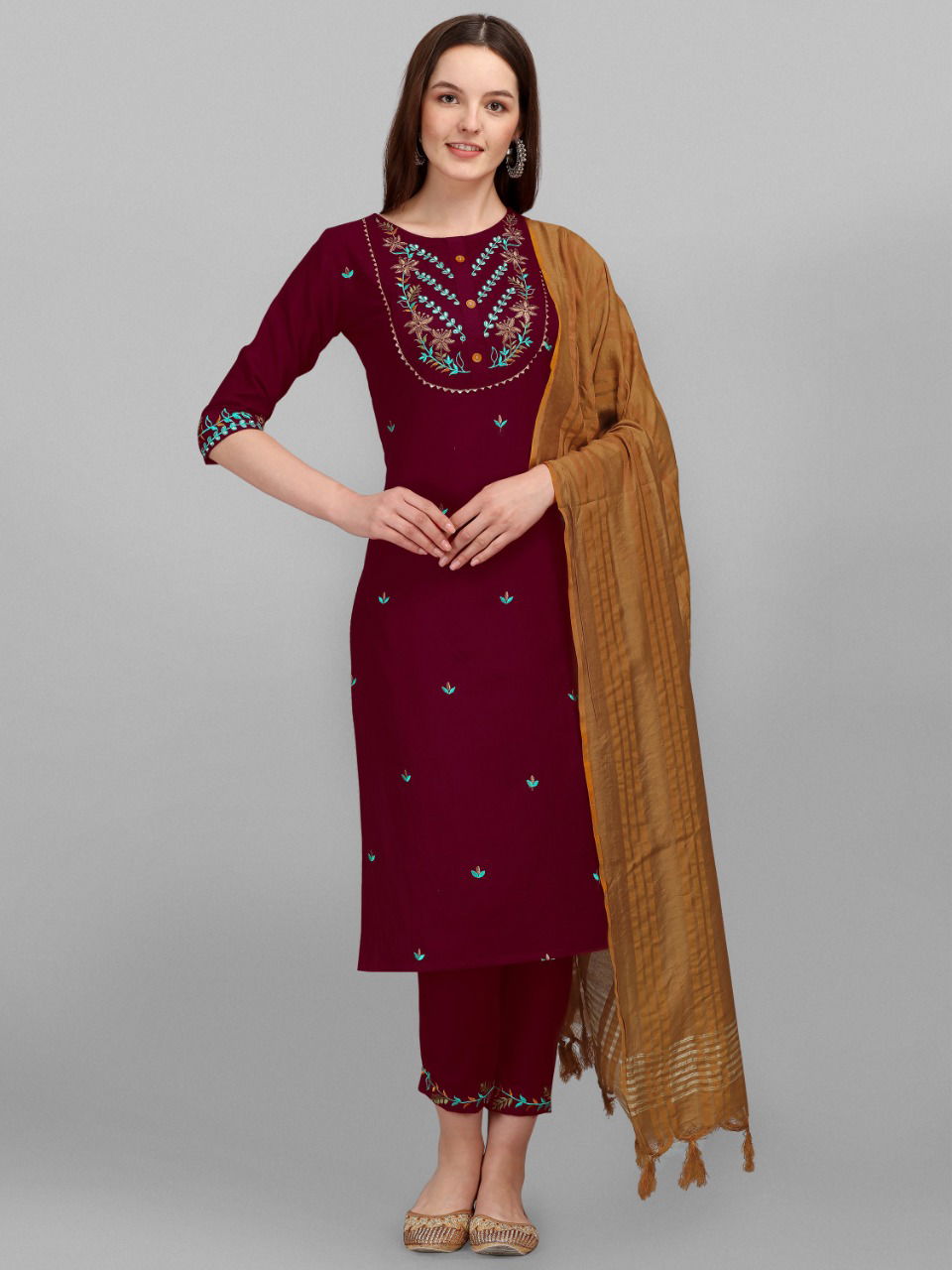 Vredevogel Leena Fancy Ethnic Wear Cotton Printed Ready Made Collection