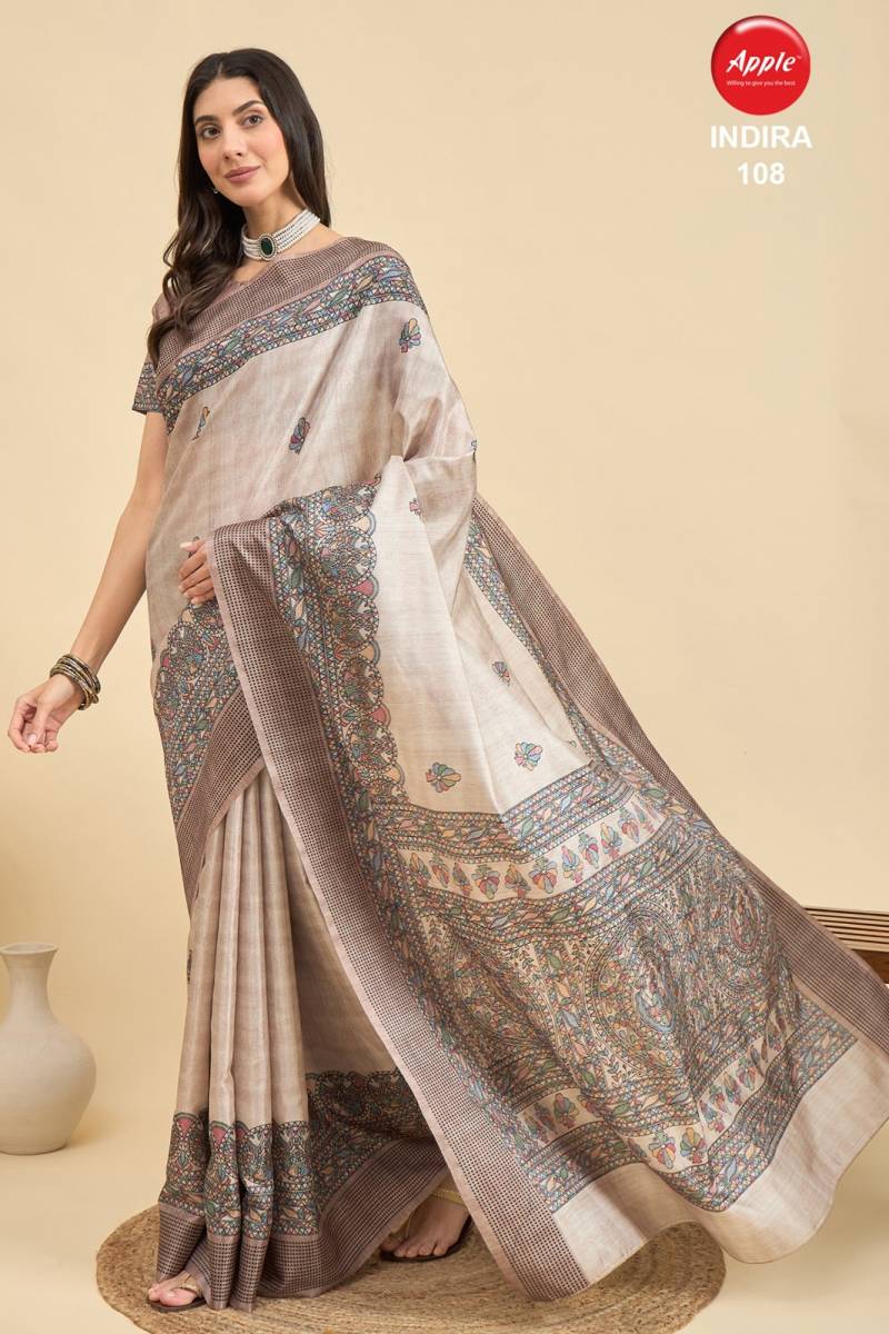Indira Vol 1 By Apple Manipuri Silk Printed Saree Wholesale Shop In Surat