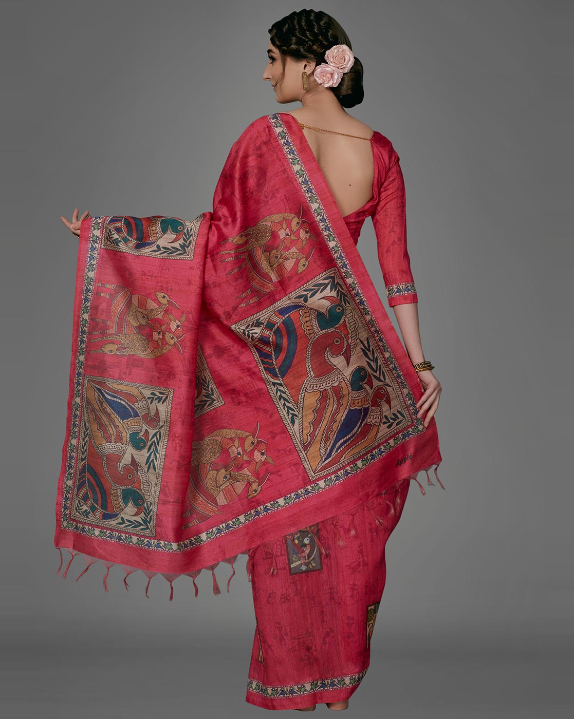 Apple Kalamkari 13 Latest Fancy Festive Wear Printed Manipuri silk Sarees Collection
