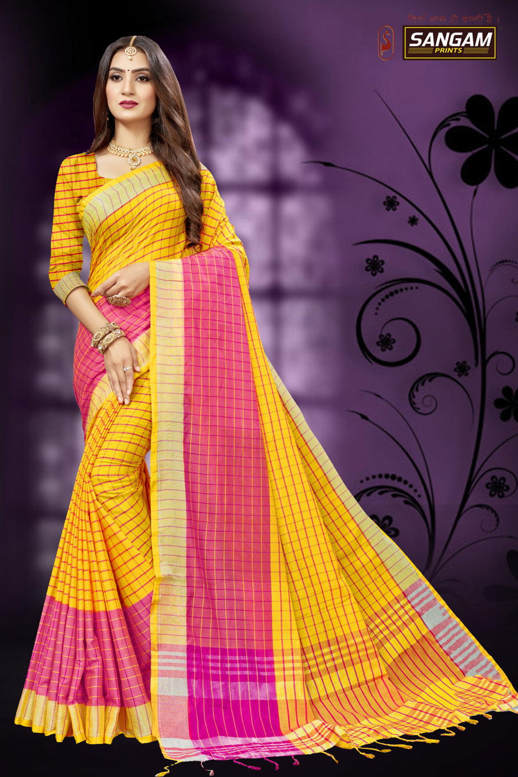 Sangam Red Carpet 6 Latest fancy designre Casual Wear Cotton Linen Sarees Collection
