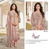 Az 1227 A  And B By Alzohaib Cambric Cotton Pakistani Salwar Suits Suppliers In India