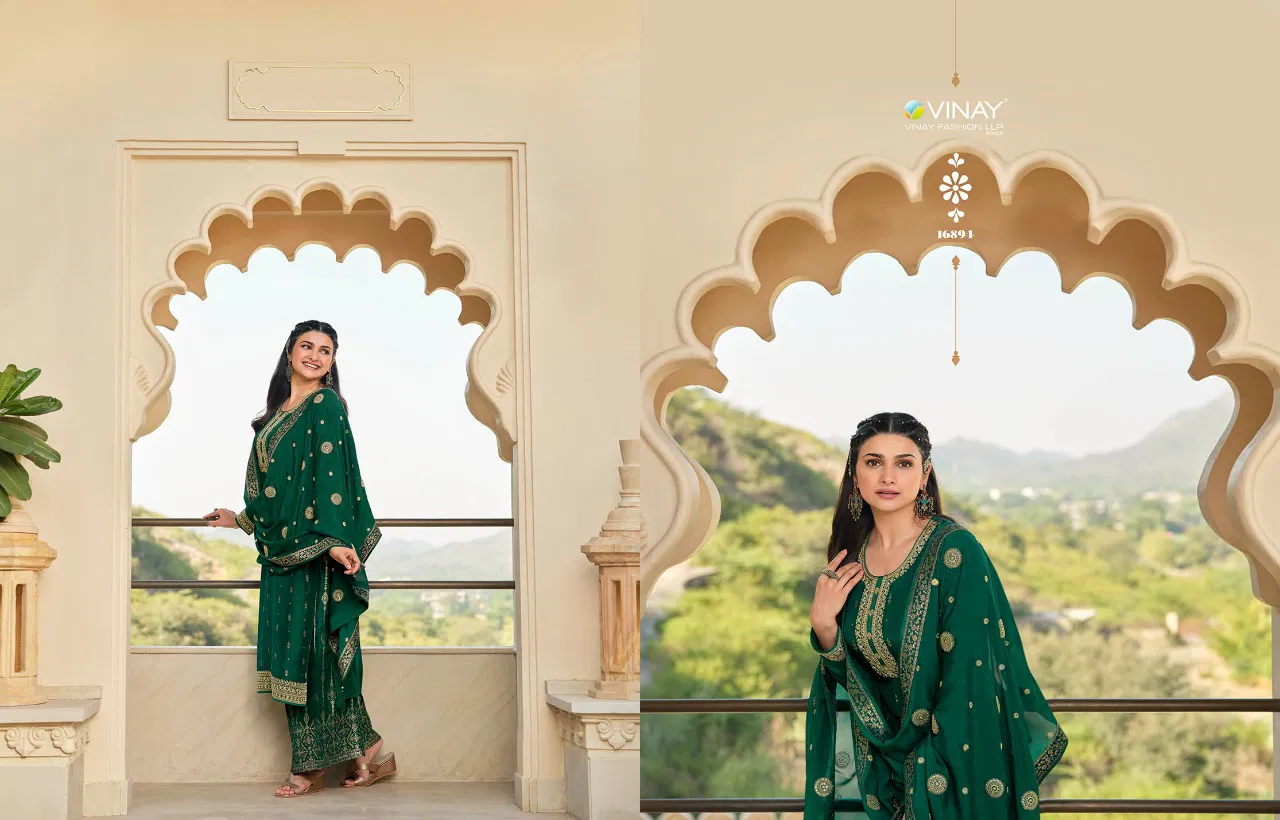Vinay Kaseesh Glazze Heavy New Exclusive Wear Salwar Jacquard Kameez Collection