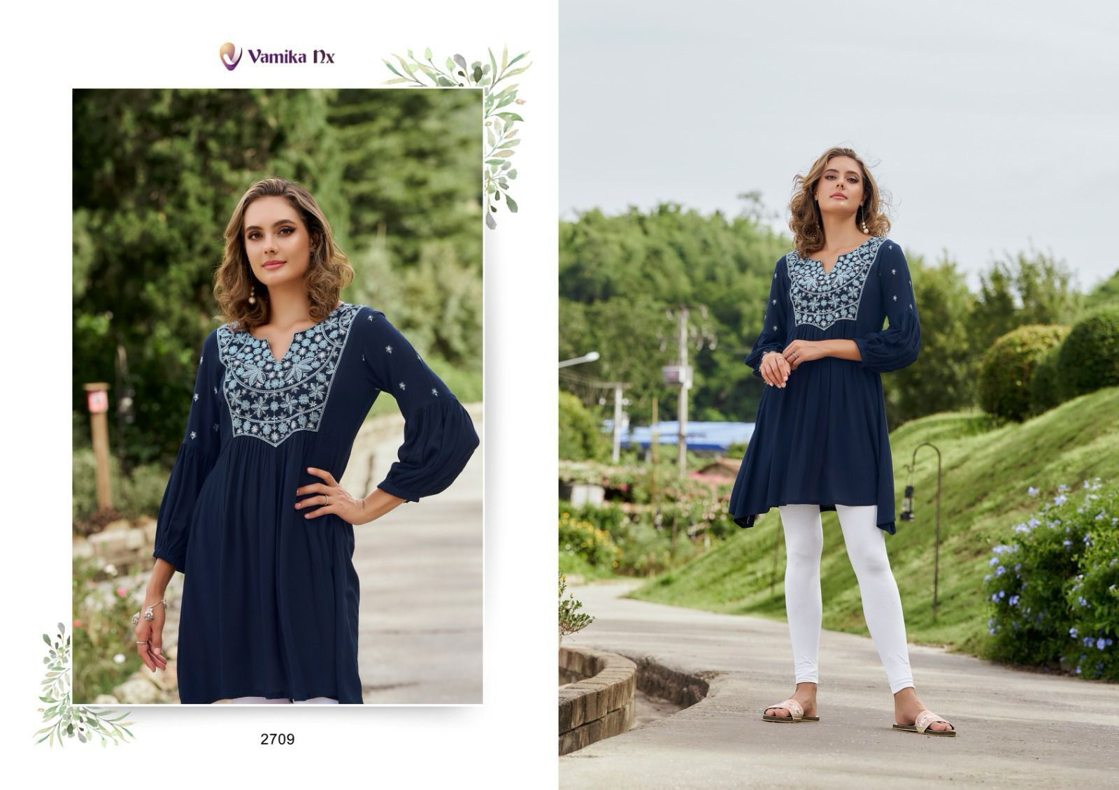 Rang Mahal Vol 3 By Vamika Nx Rayon Ladies Tunic Top Wholesale Shop In Surat