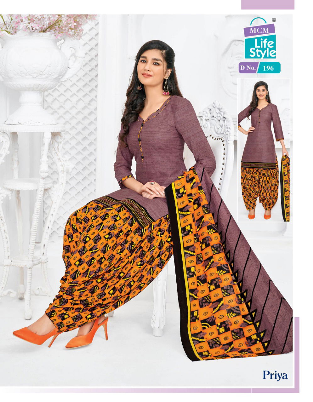 MCM Lifestyle Piya Latest Collection Of Pure Cotton Ready Made Salwar Suit Collection