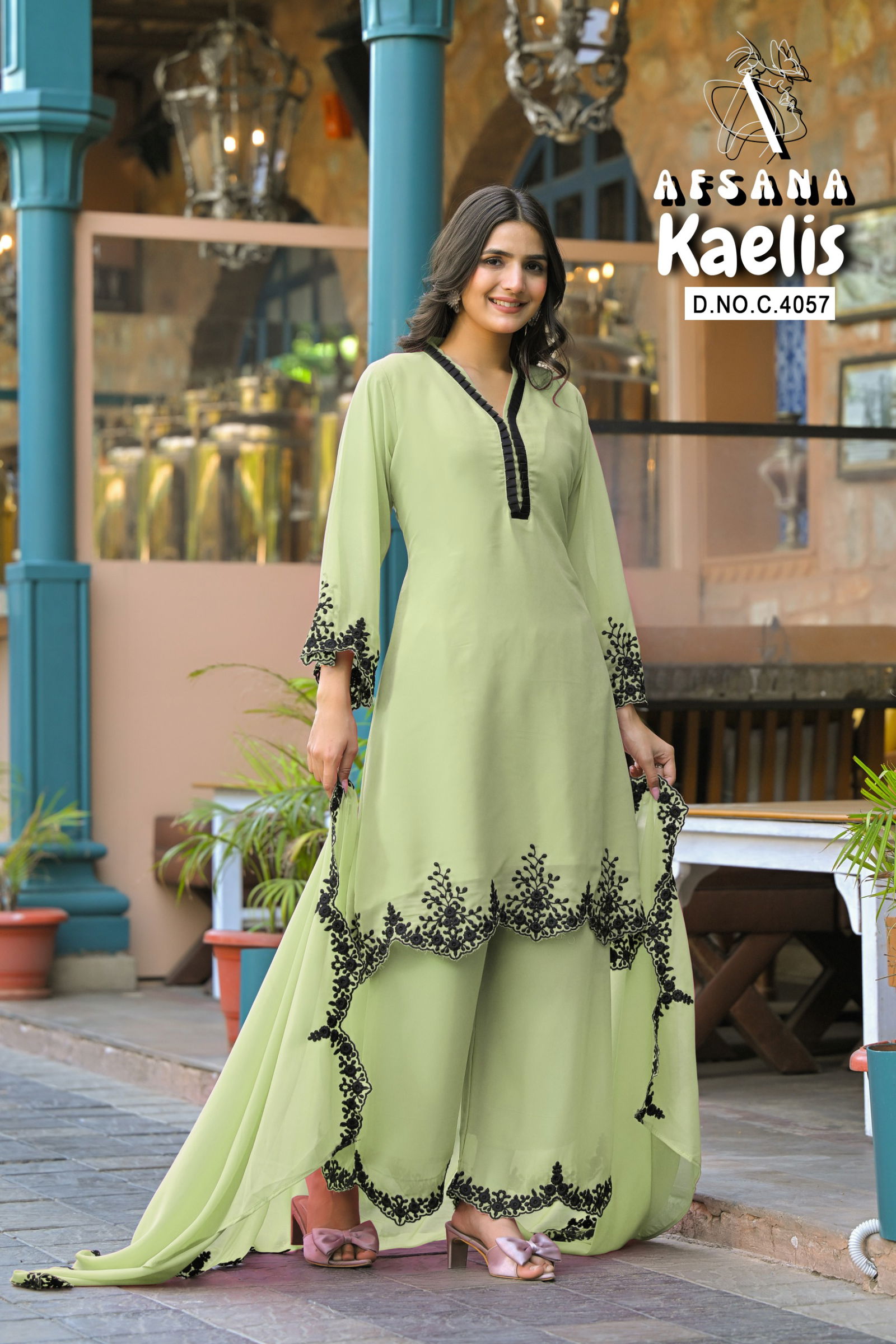 Kaelis By Afsana Fox Georgette Readymade Suits Wholesale Shop In Surat
