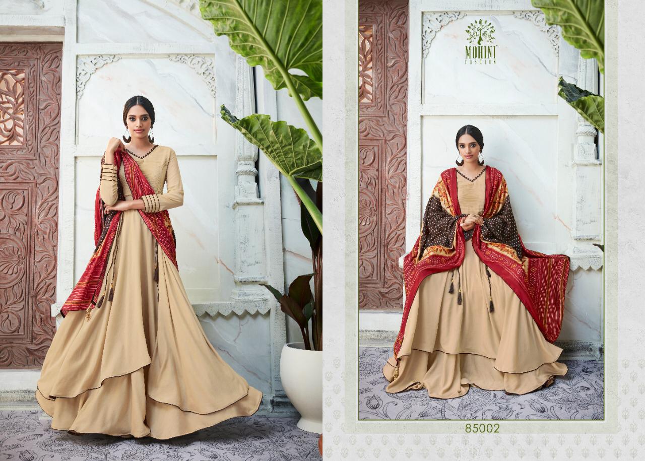 Mohini Glamour Vol 85 Latest Designer Stylish Classy Party Wear Suit  Collection With Printed Dupatta