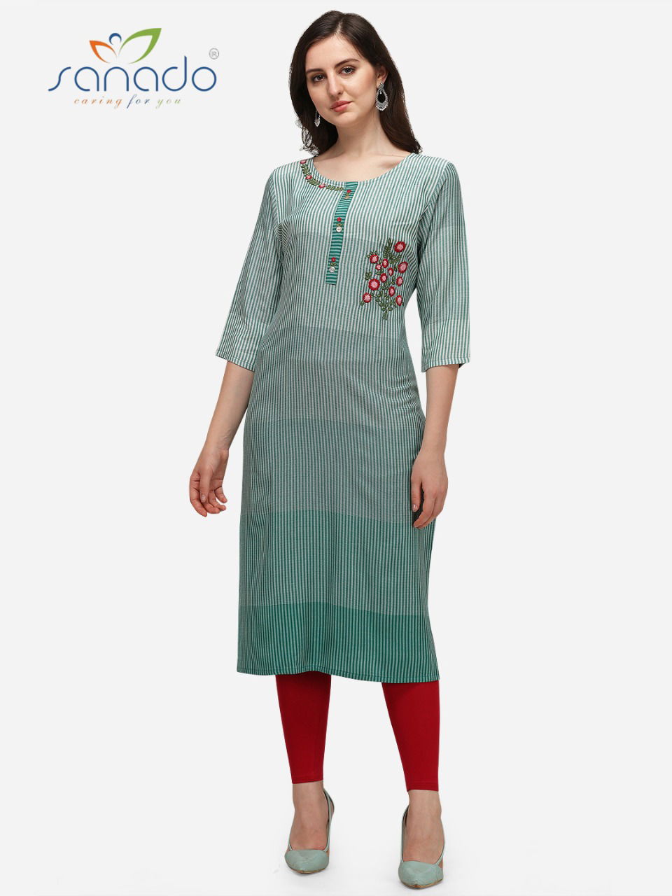 Sanado Daisy Latest Fancy Designer Ethnic Wear Viscos Long Kurti Collection
