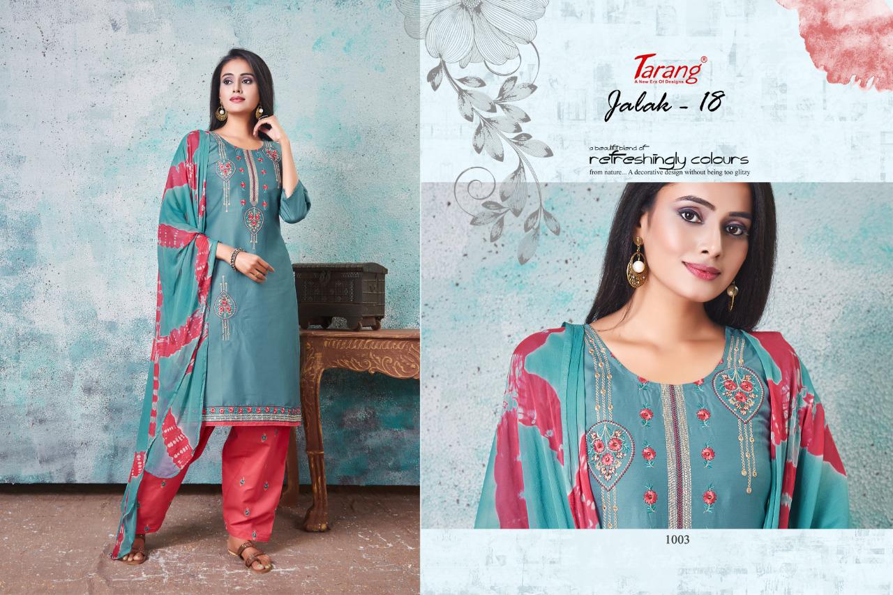 Tarang Jalak 18 Latest Designer Semi Lawn Cotton Dress Material With Nazneen Dupatta