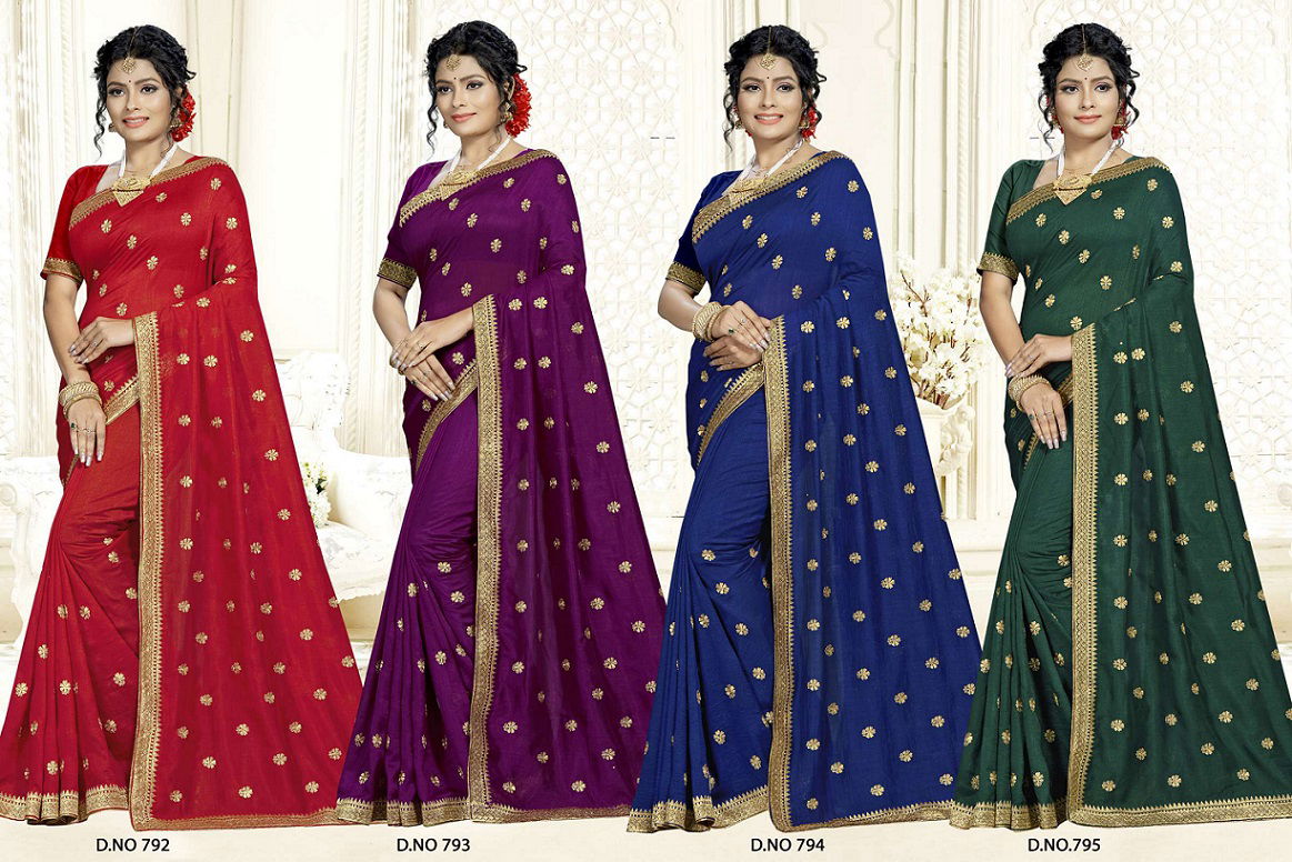 Kalista Malishka Designer Georgette Saree Collection