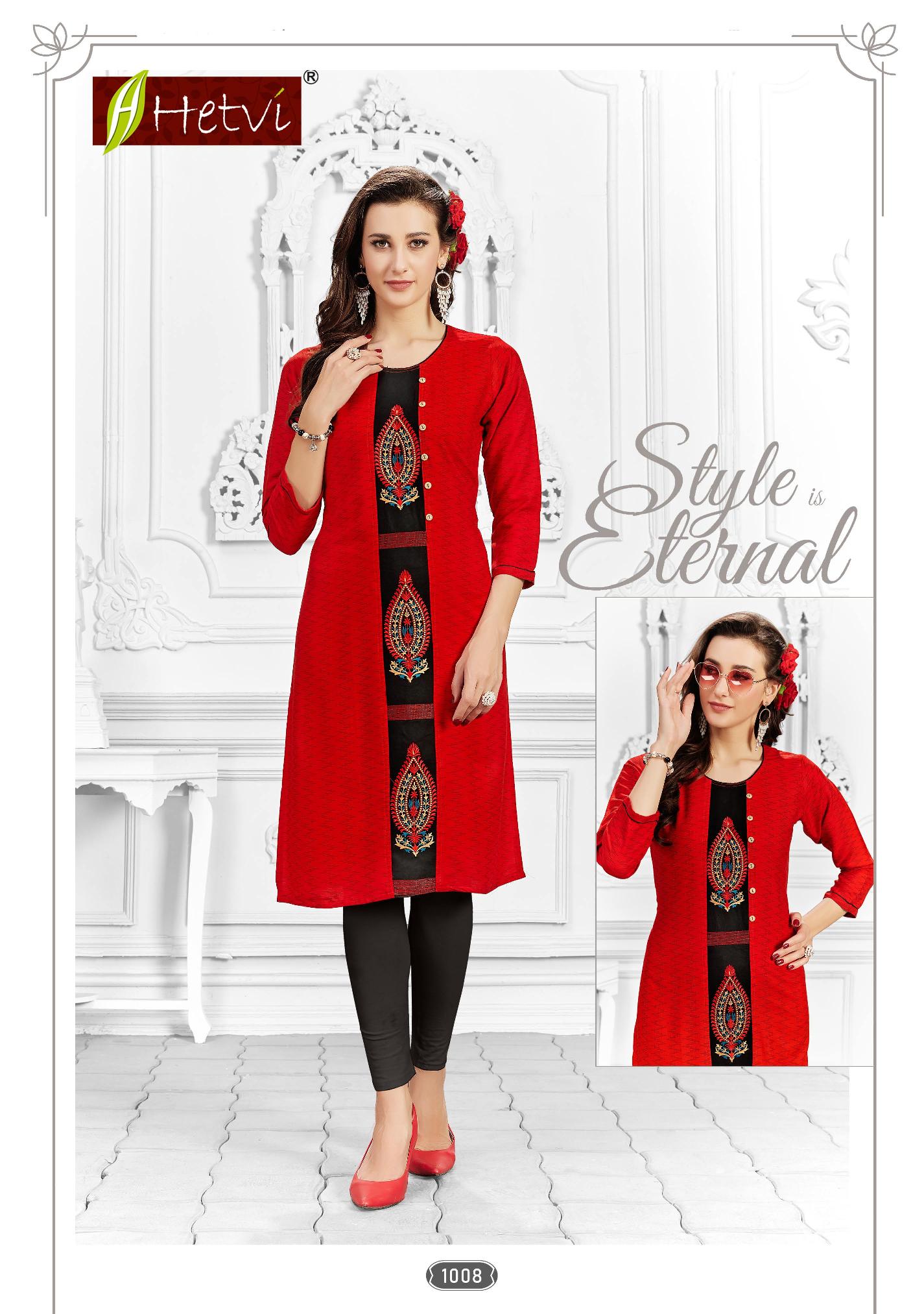 Hetvi Flora Rayon Printed Casual Wear Short Kurti