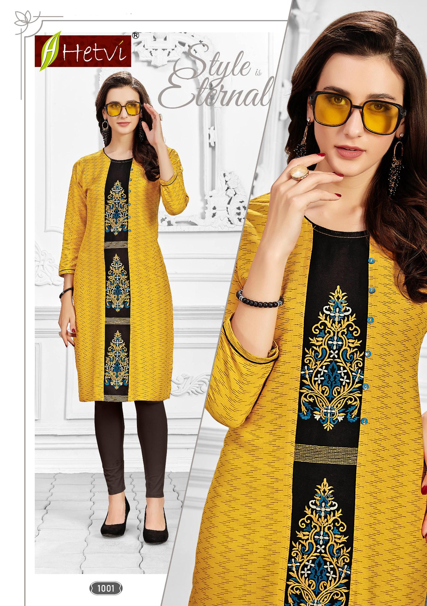 Hetvi Flora Rayon Printed Casual Wear Short Kurti