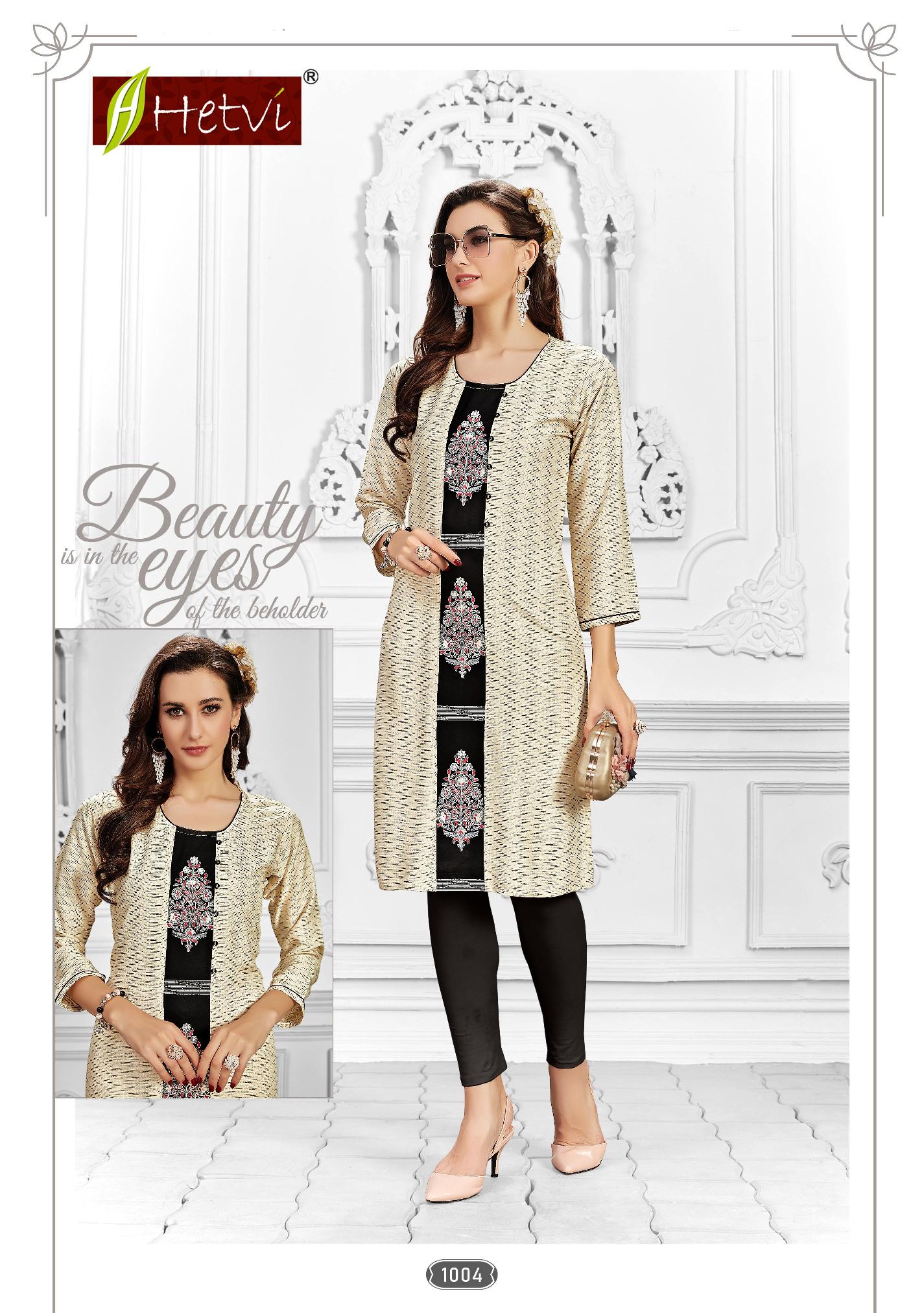 Hetvi Flora Rayon Printed Casual Wear Short Kurti