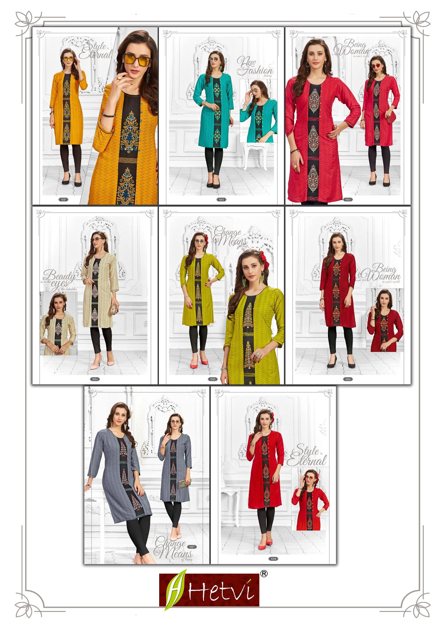 Hetvi Flora Rayon Printed Casual Wear Short Kurti