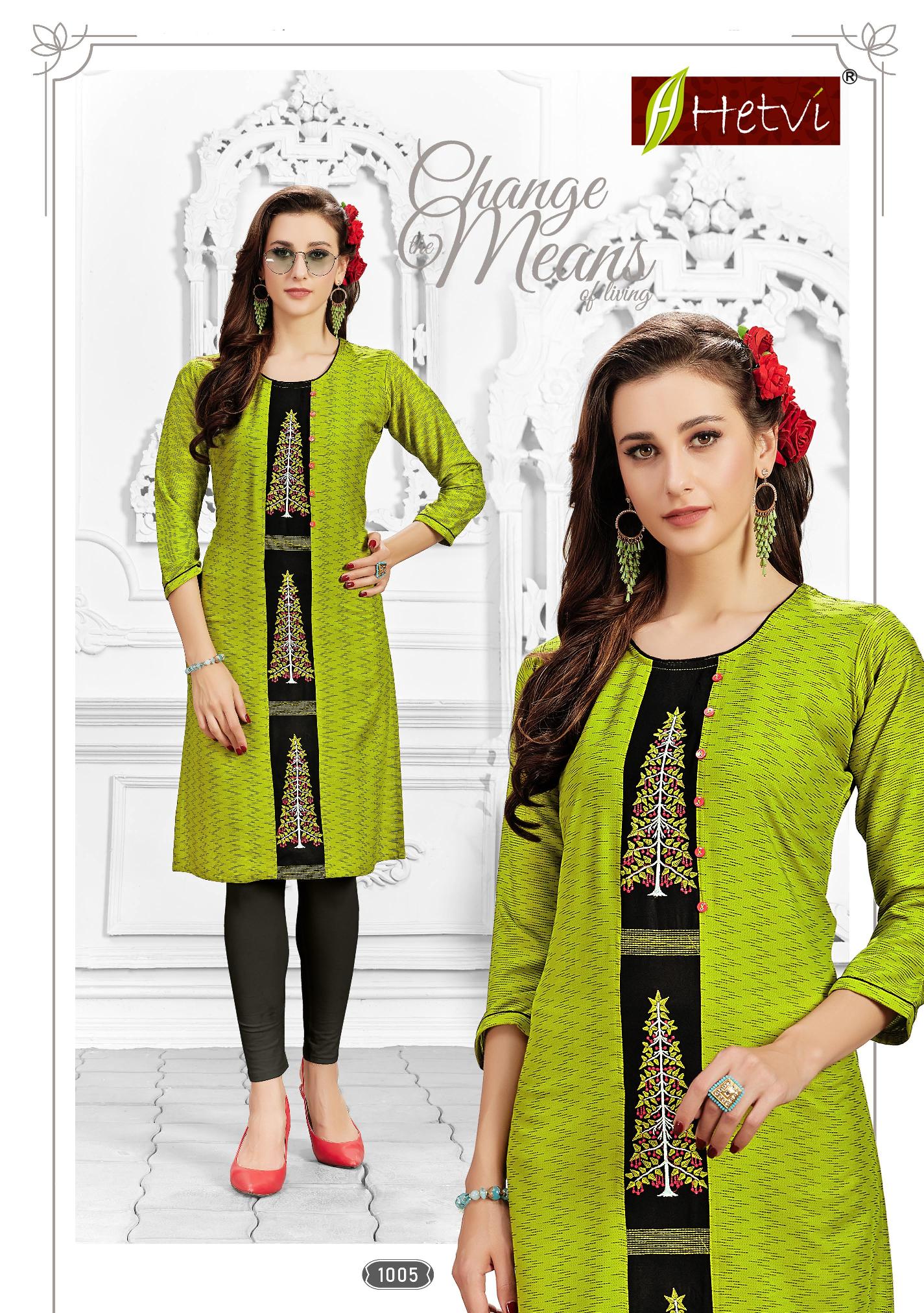Hetvi Flora Rayon Printed Casual Wear Short Kurti