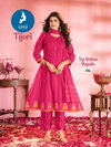 Tijori By Kaya Vertican Anarkali Kurti With Bottom Dupatta Exporters In India