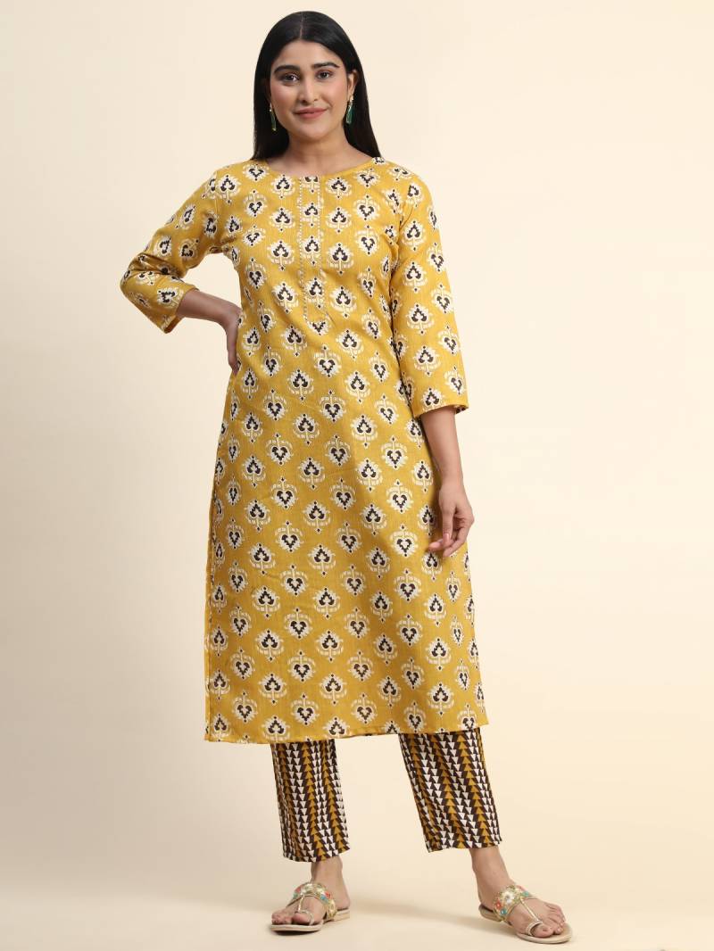 Tanyaa P 149 Cotton Casual Wear Kurti With Bottom Wholesale Market