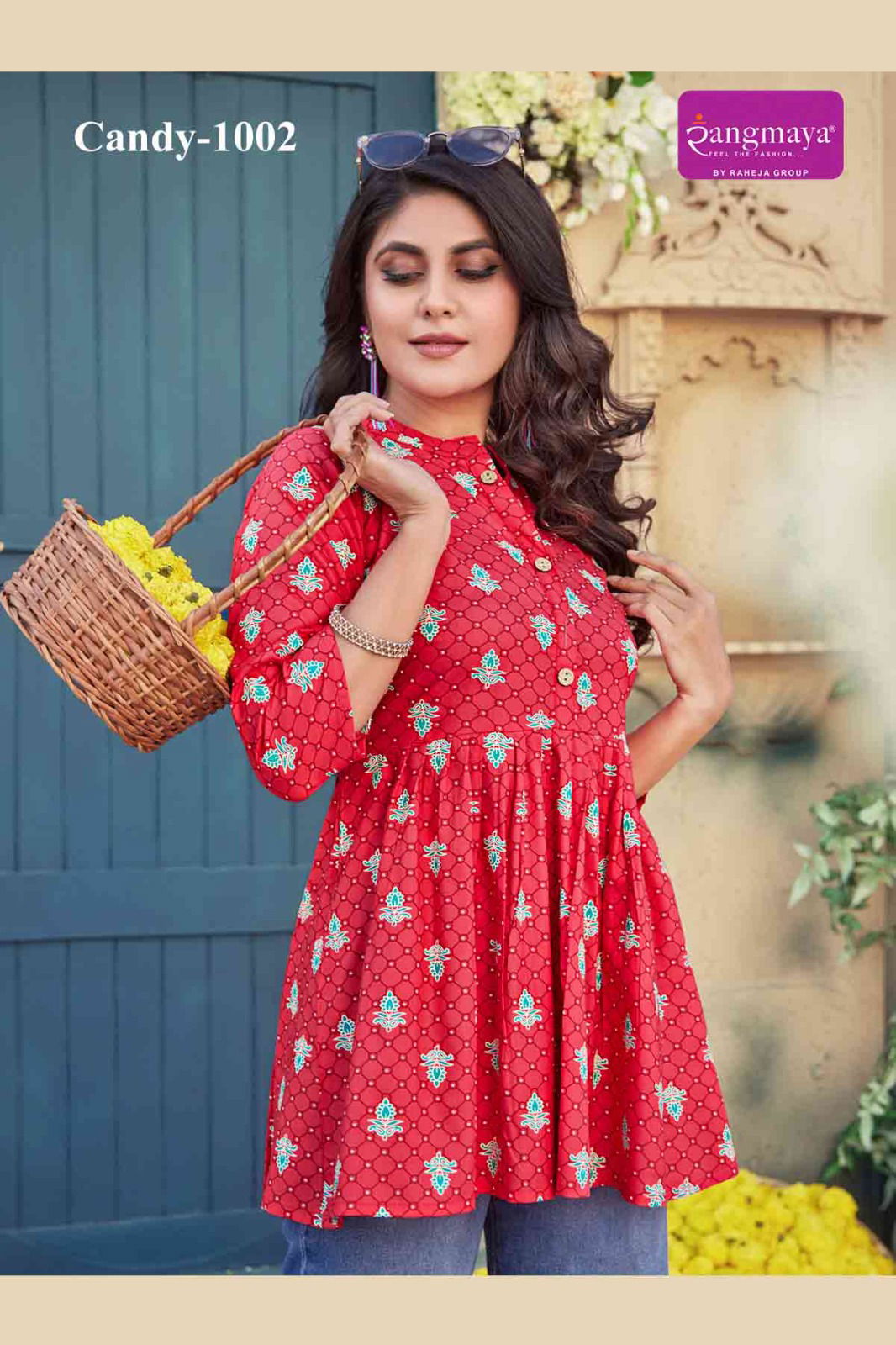 Candy 10 By Rangmaya Rayon Printed Wester Top Orders In India