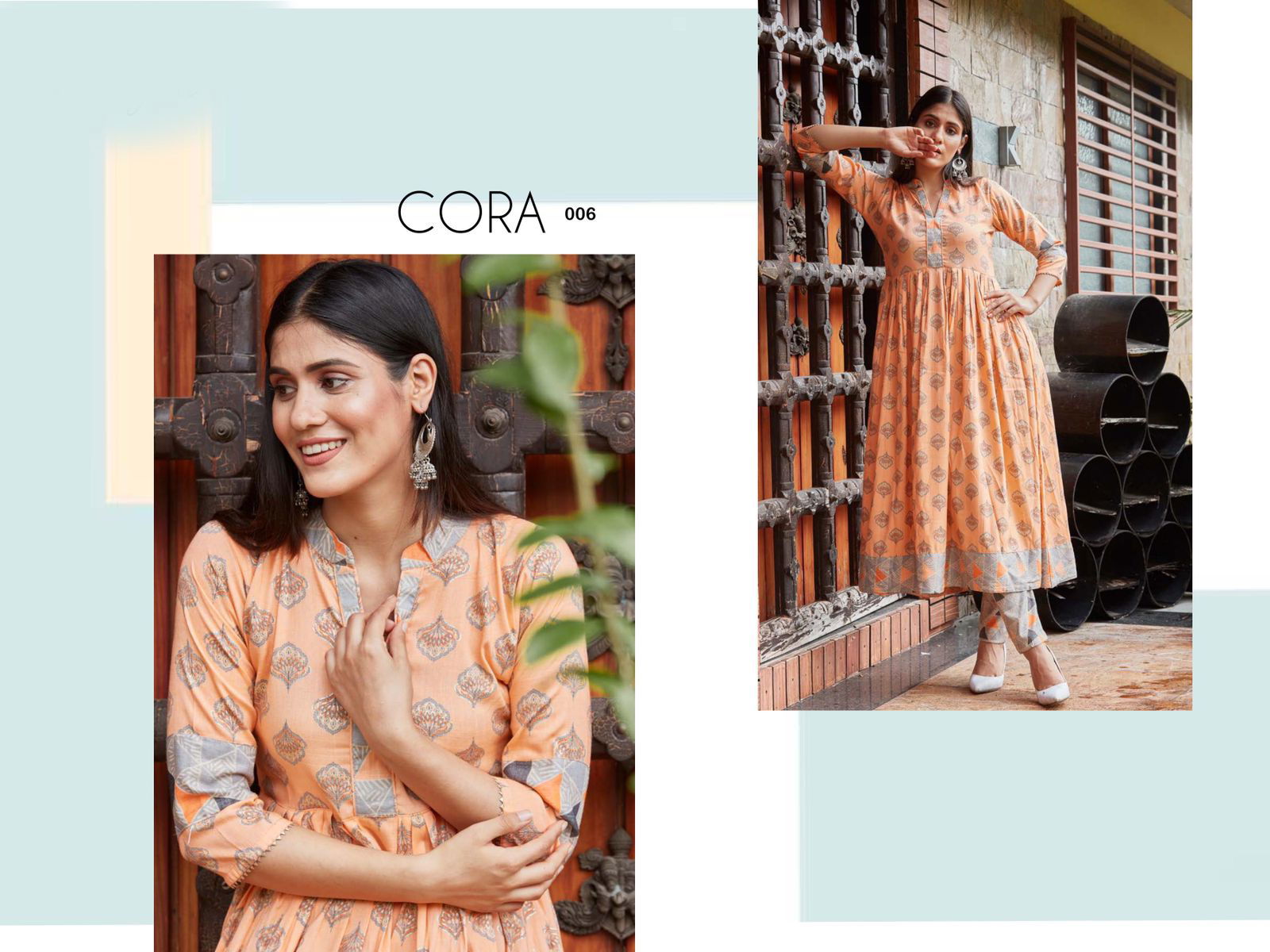 Cora Exclusive Fancy Party Wear Rayon Printed Kurti With Bottom Collection