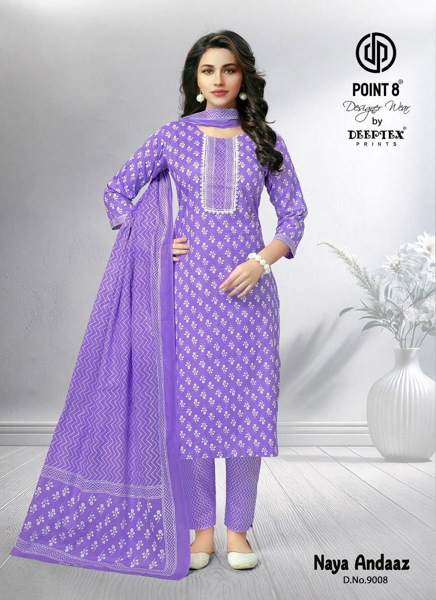 Naya Andaaz Vol 9 By Deeptex Cotton Printed Kurti   Bottom With Dupatta Suppliers In India