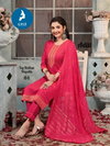 Aditi By Kaya Chanderi Jacquard Surat Kurti With Bottom Dupatta Wholesale Market