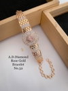AD Diamond Golden And Rose Gold Bracelets Wholesale Online