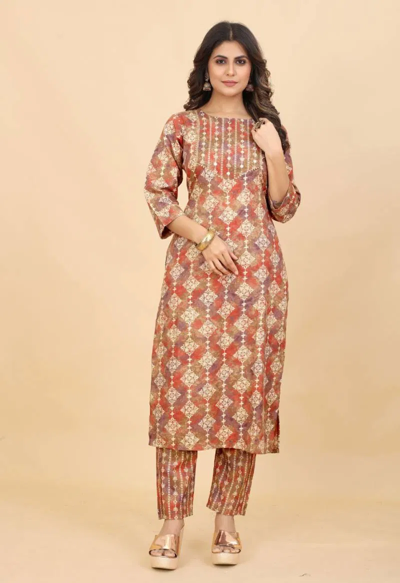 Tanyaa P 133 Cotton Casual Wear Kurti With Bottom Wholesale Clothing Distributer In India