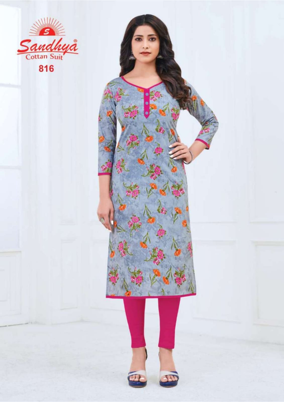 Sandhya Kalakruti 22 Latest Fancy Regular Casual Wear Cotton Printed Kurtis Collection
