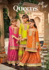 Little Queen By Eba Nanni Munni Chinon Bulk Kids Girls Wear Sharara Order In India
