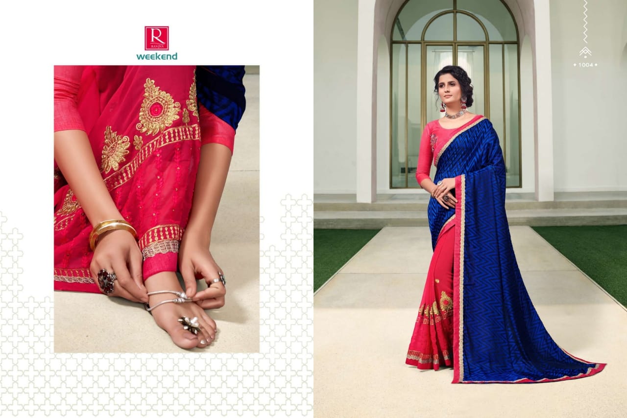 Ranjna Weekend Exclusive Designer Festive Wear Saree Collection 