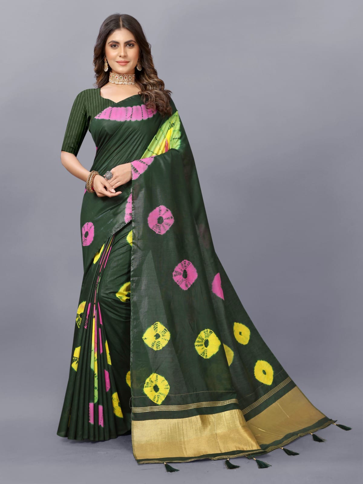 Radha Raman Shiboori Bandhani Printed Sarees Catalog