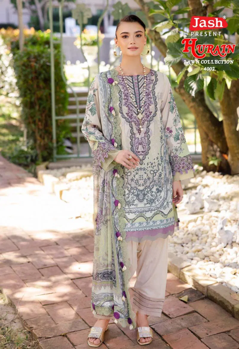 Hurain Vol 4 By Jash Printed Lawn Cotton Dress Material Suppliers In India