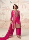 Poorva By Aashirwad Mor Bagh Chinon Silk Readymade Suits Exporters In India
