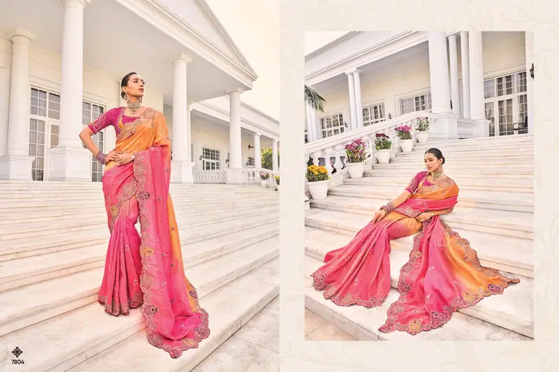 Shahi Poshak Vol 3 By M.N Wedding Wear Wholesale Saree Suppliers In Mumbai